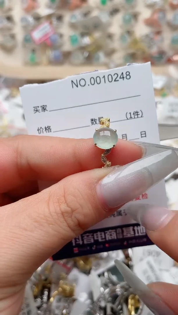 【闪购商品】翡翠戒指银S925镶嵌、
