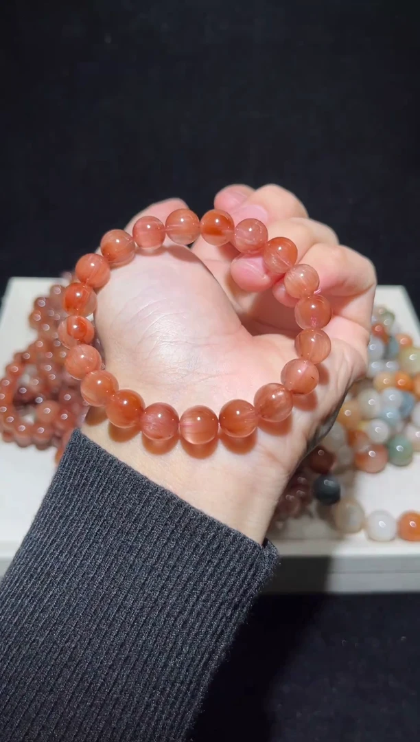 未镶嵌手串水晶26粉兔毛出厂价默认微瑕10