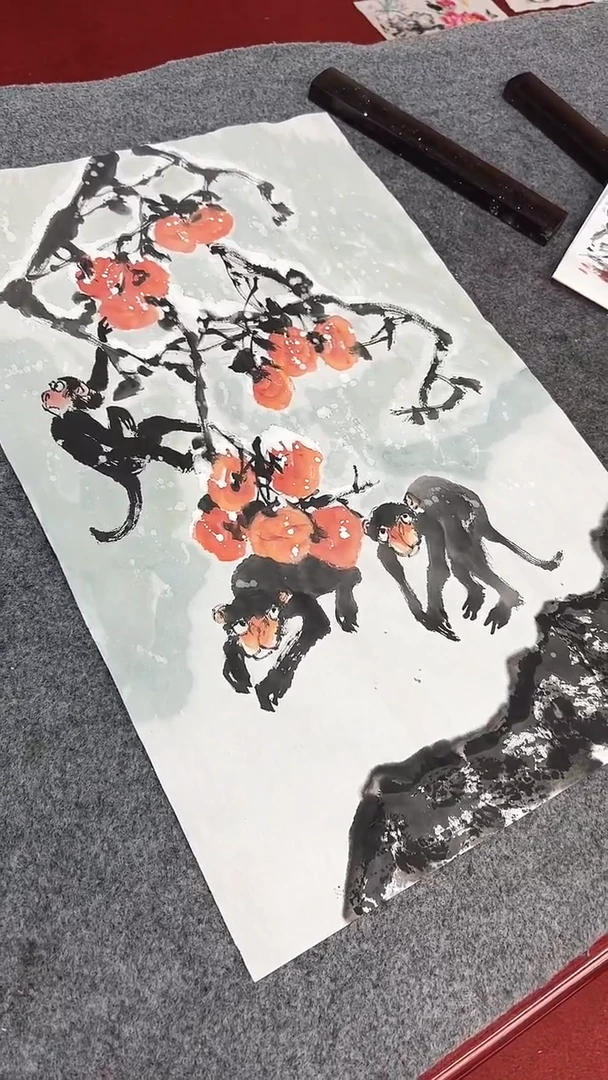 国画周大拙/国画/花鸟