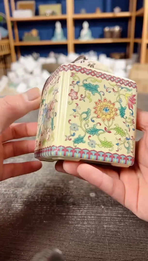 【闪购商品】其他珐琅彩四方茶叶罐