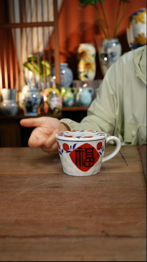 瓷片【简家甄选】景德镇设计师釉下手绘陶瓷餐具