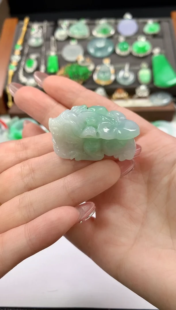 翡翠未镶嵌颈饰63