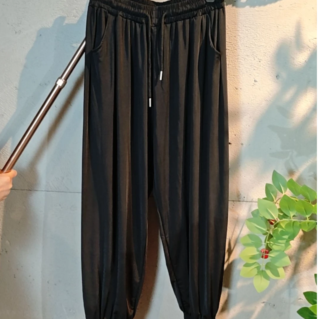 断码一件，纯黑色裤子男女同款