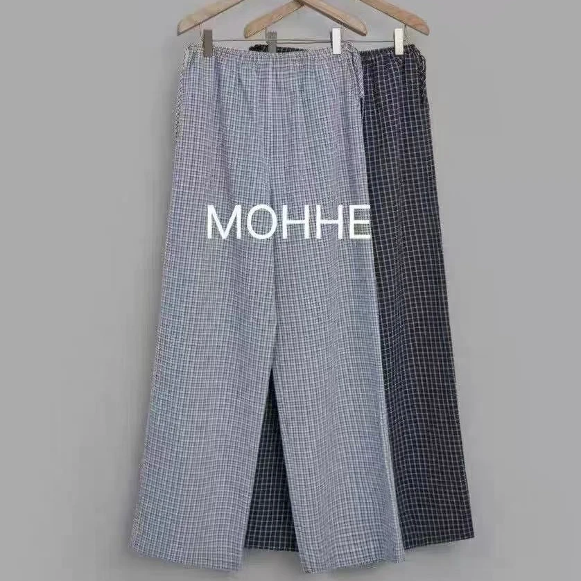 韩国东大门正品代购 moh松紧腰抽绳宽松直筒休闲裤（no退 no换）