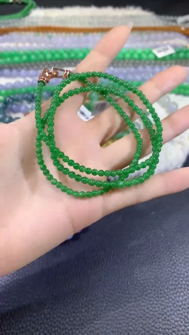 翡翠未镶嵌项链C2翡翠