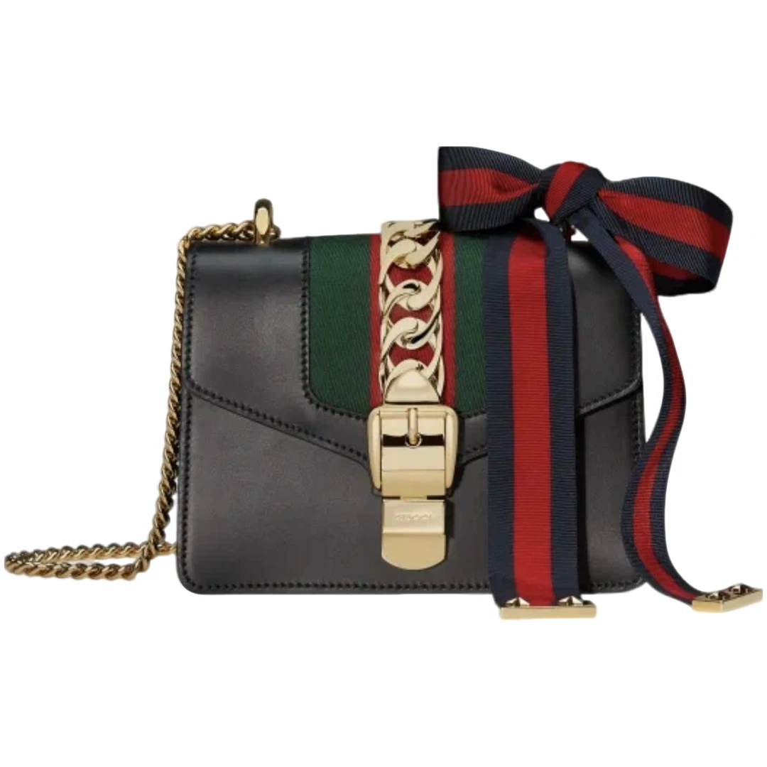99新 GUCCI/古驰 Gucci 古驰sylvie塞尔维亚小号（12981）