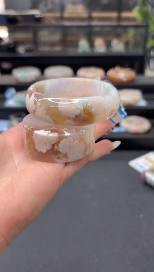 未镶嵌手镯石英质玉C87(54圈赠送镯心)