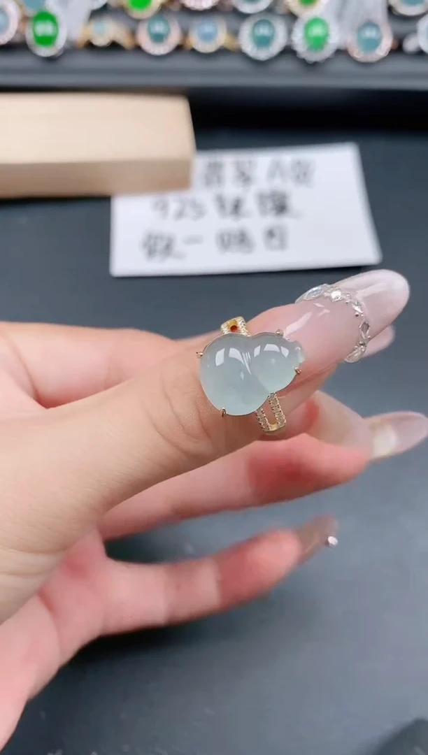 银S925镶嵌戒指翡翠1111