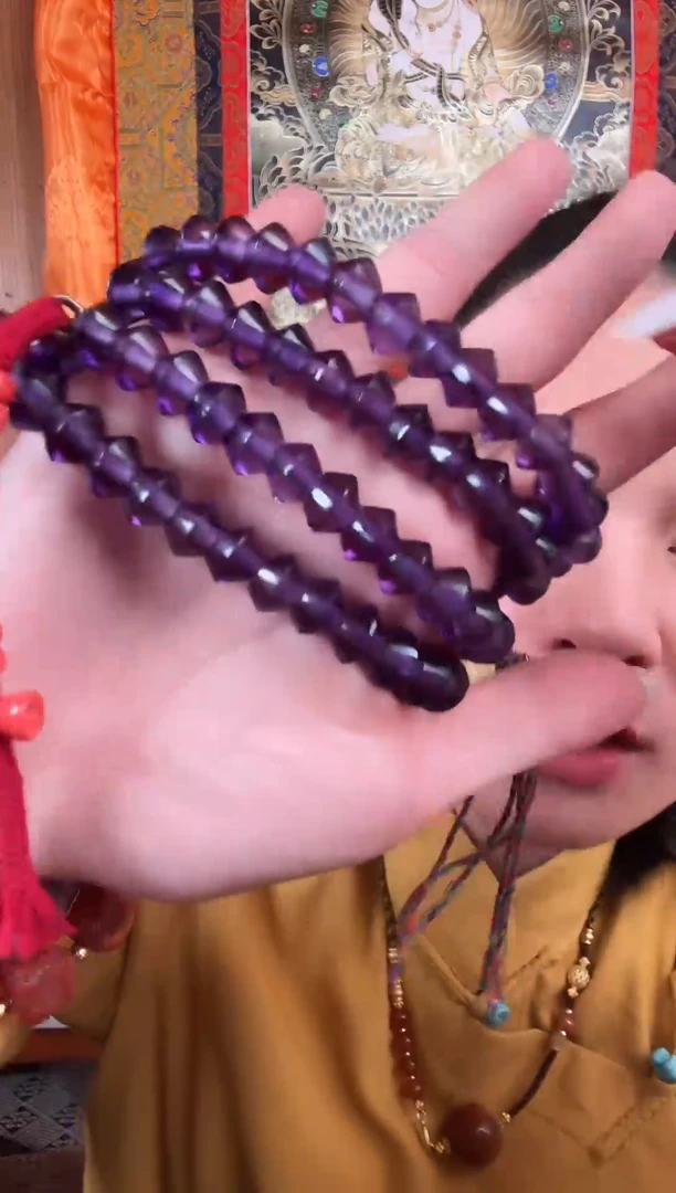 铁合金花岗石藏式风格珠串