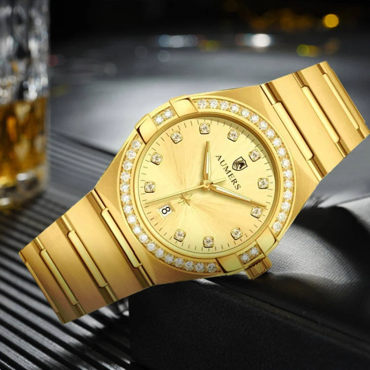 M-男士轻奢高档个性多功能金色男士气质全自动机械手表M6059