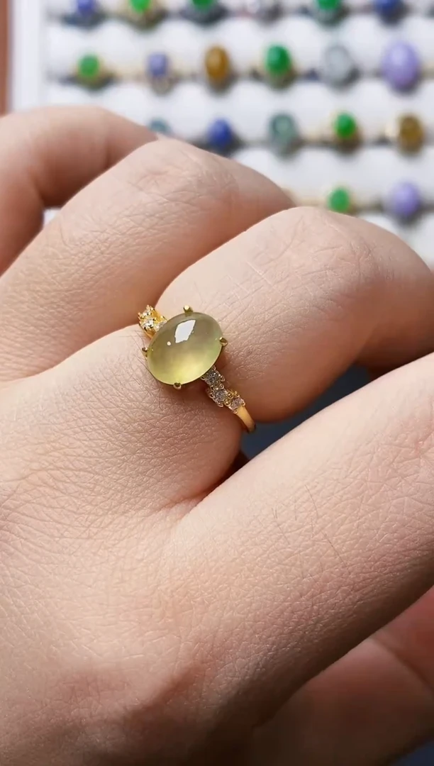 银S925镶嵌戒指翡翠1061