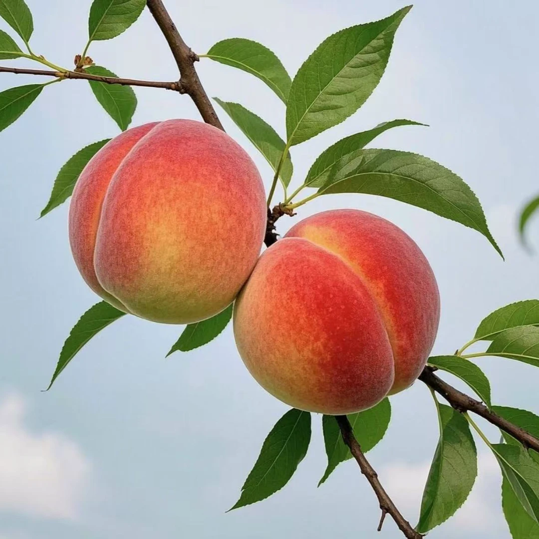 【顺丰包邮】 彩虹黄桃4.5斤 现摘当季水果 脆甜桃子黄金蜜桃
