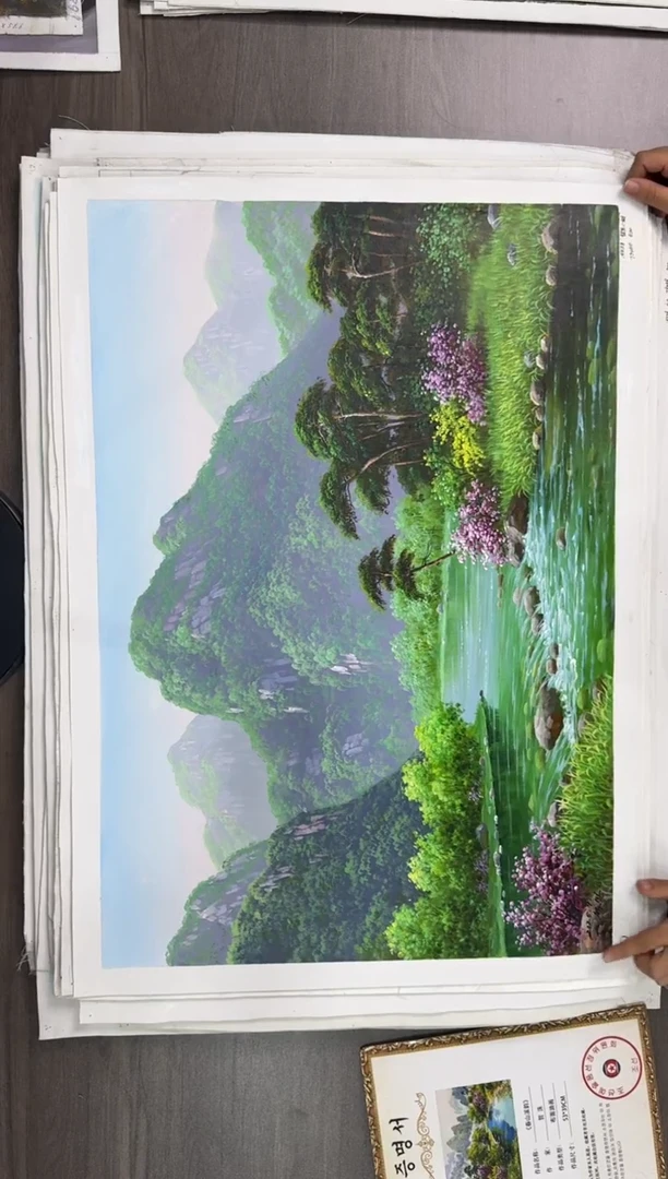 油画【66号】约50*70cm丨朝鲜原创纯手绘孤品油画丨顺丰包邮