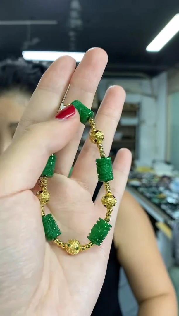 未镶嵌手链翡翠闪购链接   多样性发其一颜色微差