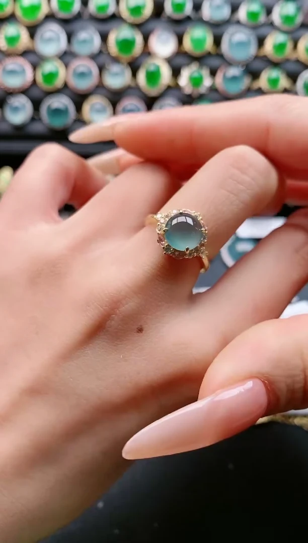 【闪购商品】翡翠戒指银S925镶嵌11111111