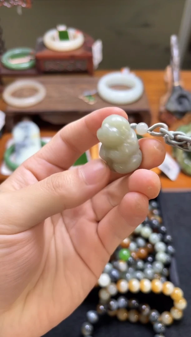 吊坠(不含链)未镶嵌和田玉新疆料 宝贝