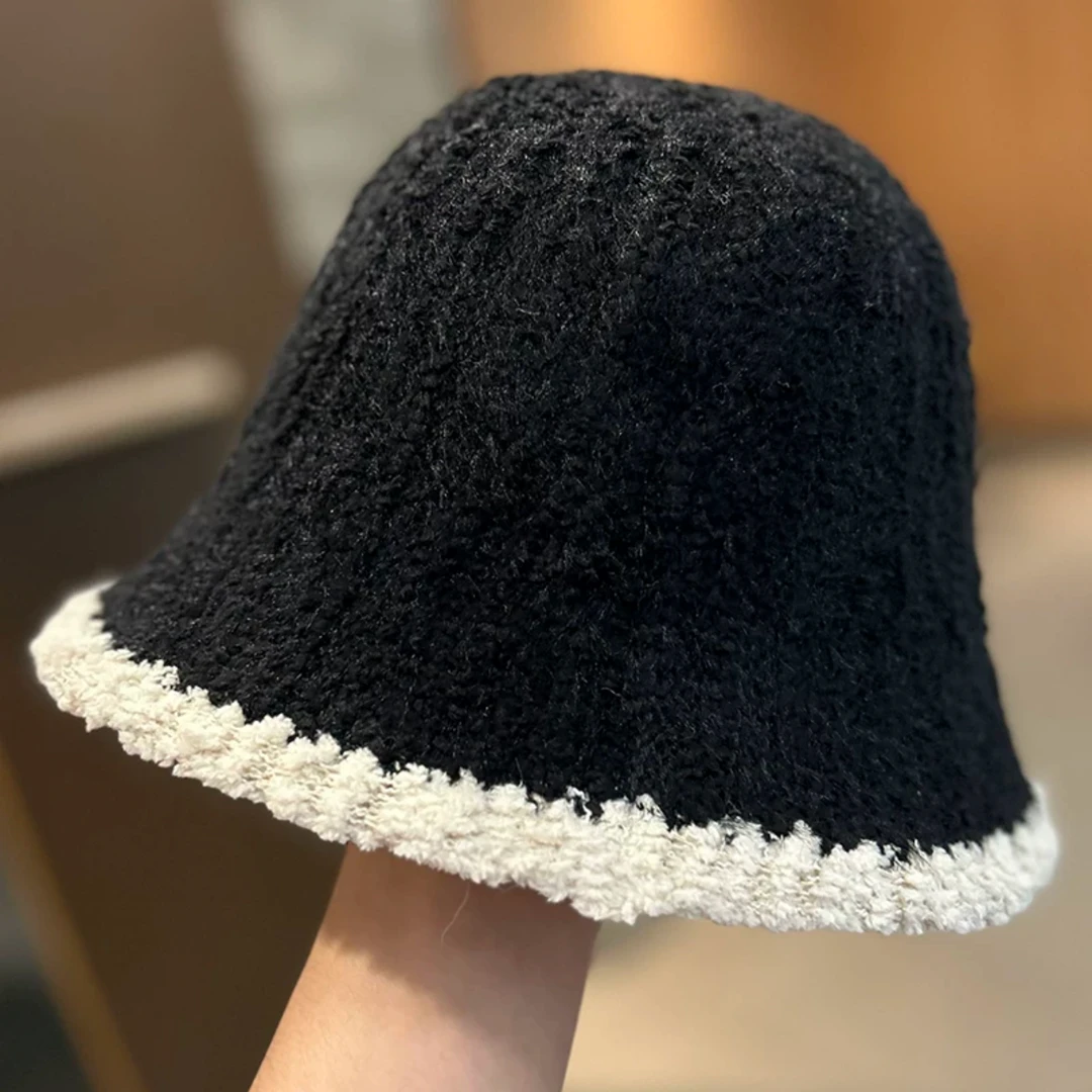 渔夫帽子秋冬季时尚百搭韩版简约保暖