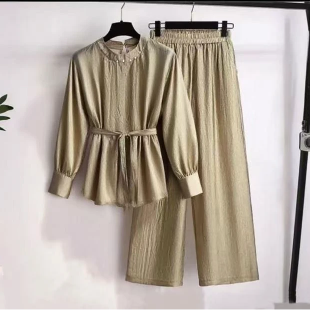 〈纪朵研〉1332休闲风上衣时尚套装气质风显瘦薄款长袖时尚夏季夏装