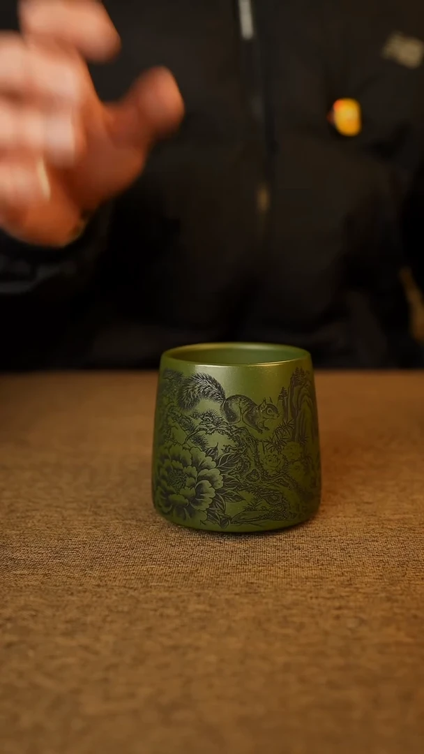 松鹤同春 泥中翡翠 主人杯