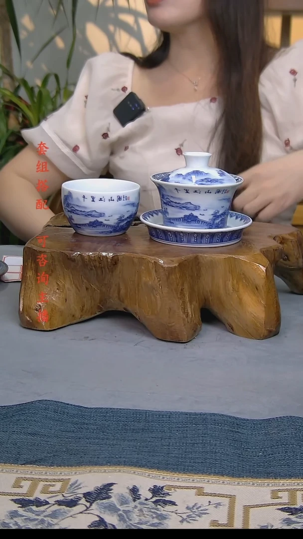 简装家用款2件套 白瓷陶瓷茶具