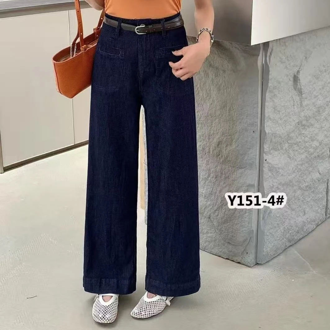 （香香151)  薄款弹力莱赛儿夏款九分直筒牛仔裤新2025女