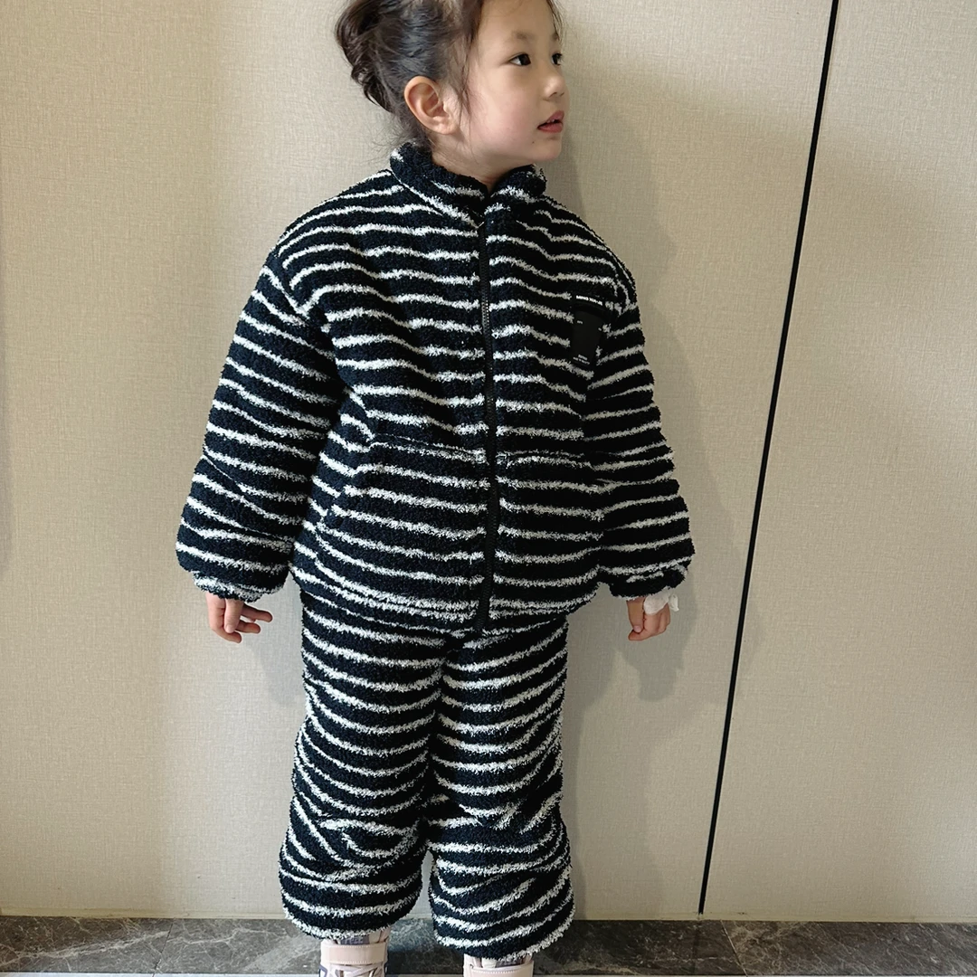 （瑕疵款）超厚实黑条纹家居套装