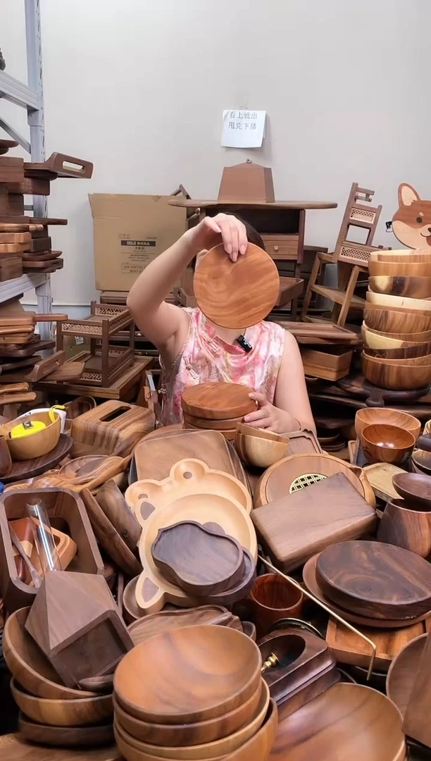 木   乌檀木小圆板15*2cm