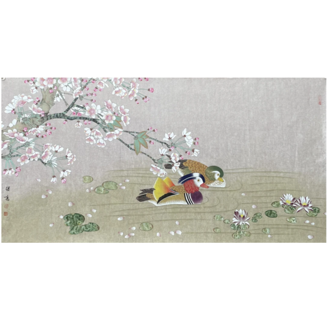 Y-R-2938 喻继高 花鸟 66cm*131cm 软片