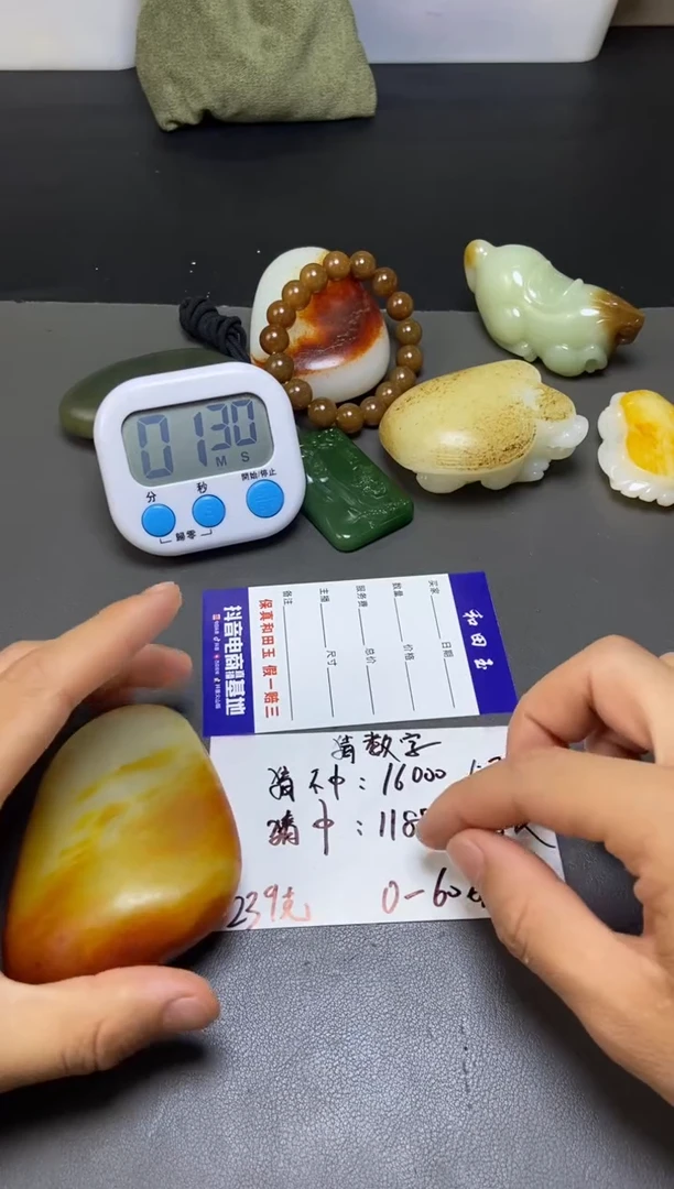 和田玉未镶嵌把件梁****.1