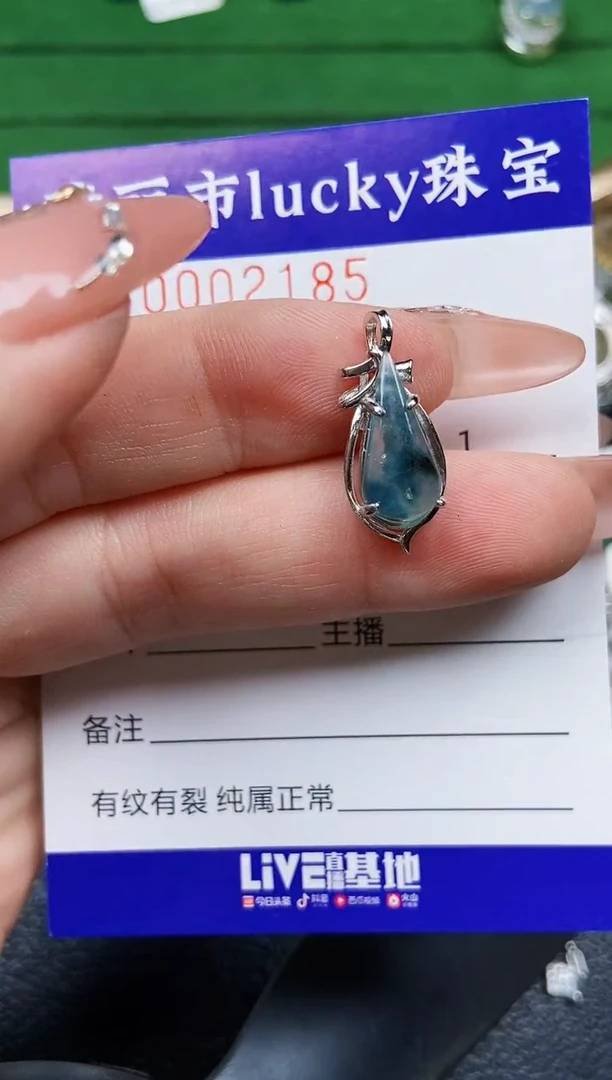 【闪购商品】翡翠颈饰银S925镶嵌2185