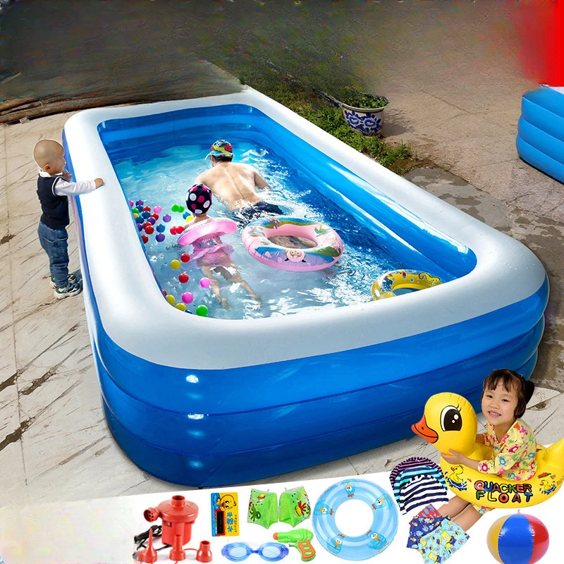 户外充气游泳池水池家用大型泡泡池折叠婴儿3米兒童宝宝