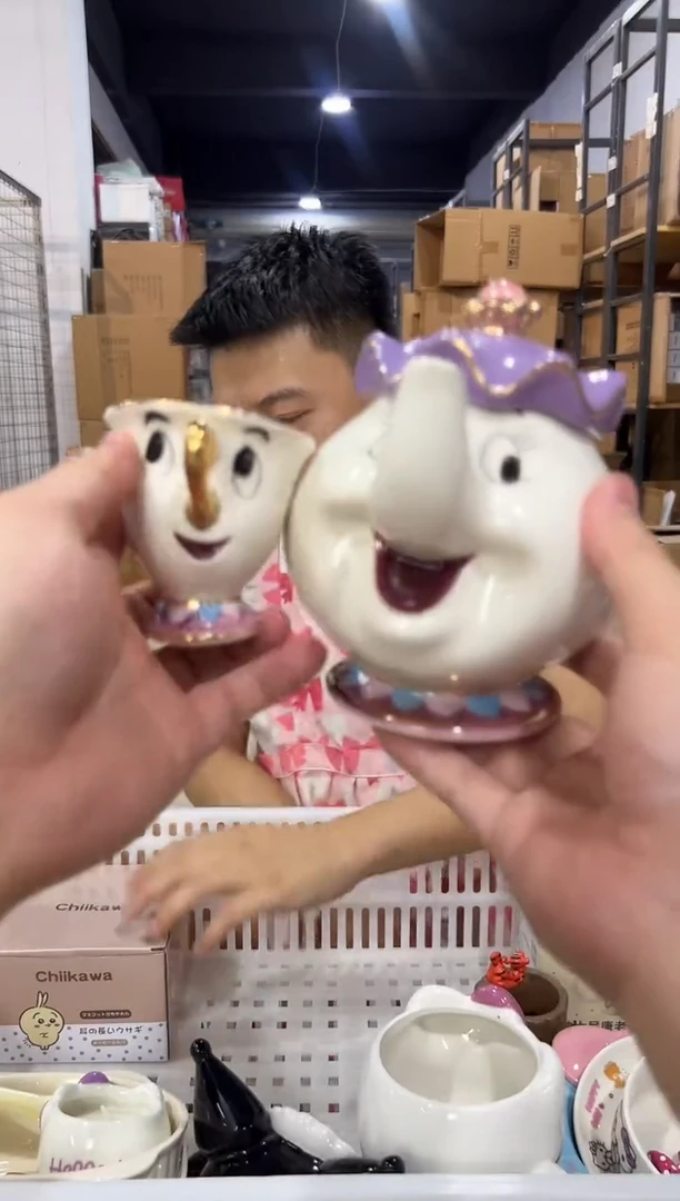 瓷片茶壶太太一壶一杯