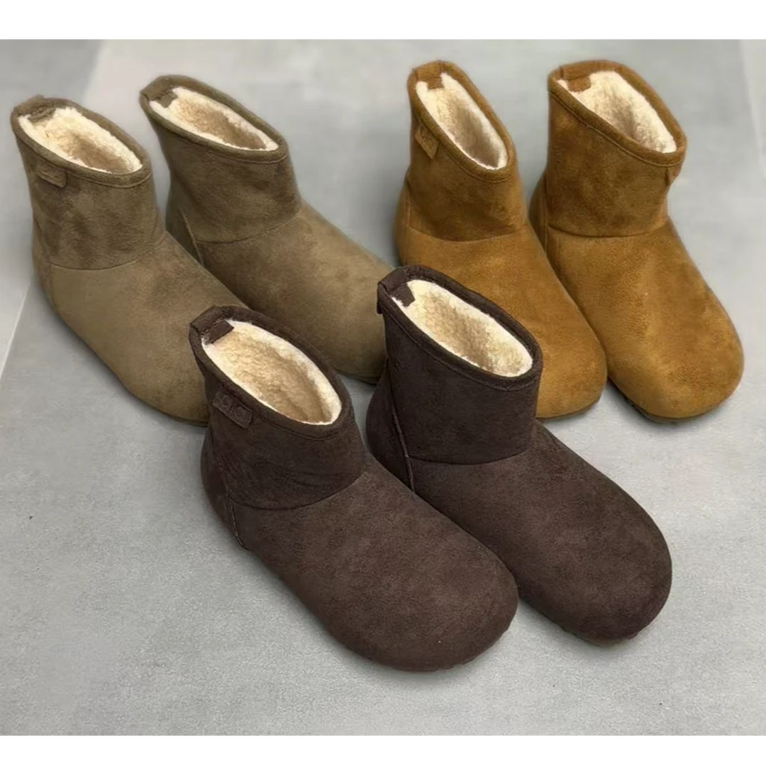 漠河雪夜~加绒短靴女雪地靴冬1301/A6