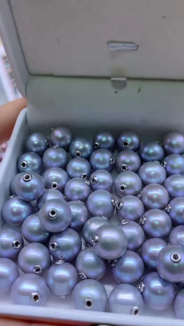 【闪购商品】淡水珍珠吊坠(不含链)银S925镶嵌多发其一