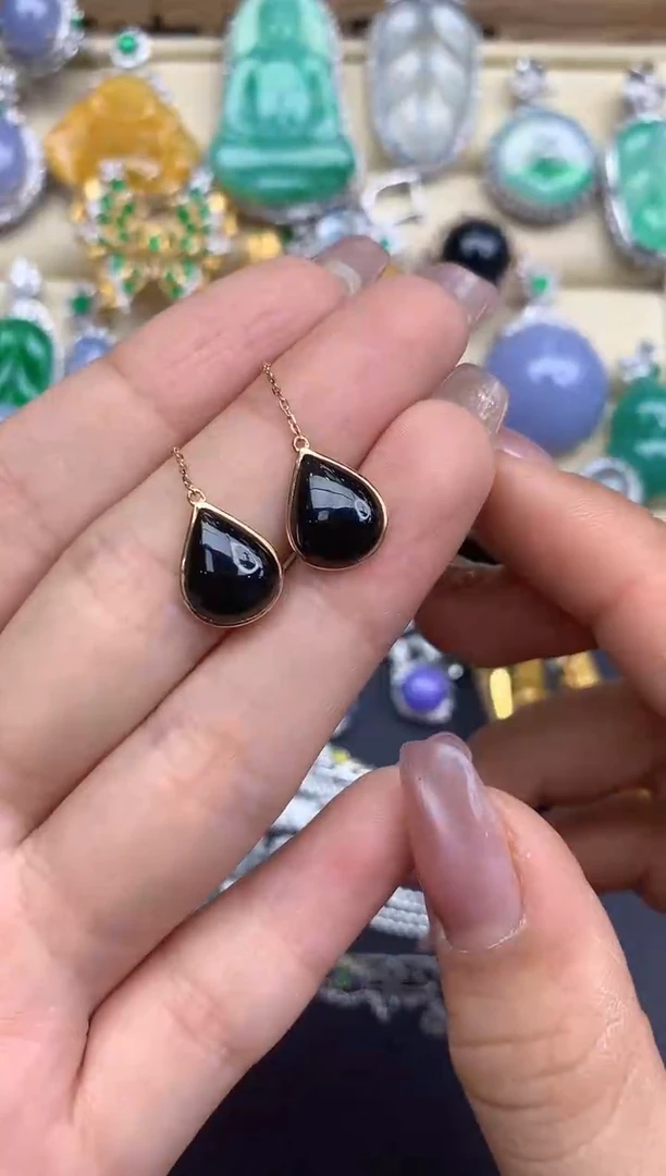 颈饰18K金镶嵌翡翠295-中国好珍宝