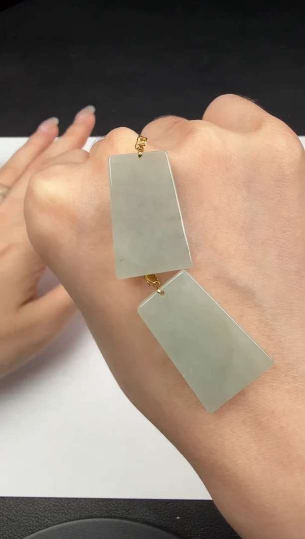 吊坠(不含链)18K金镶嵌翡翠翡翠饰品（多样性发货一件）-5