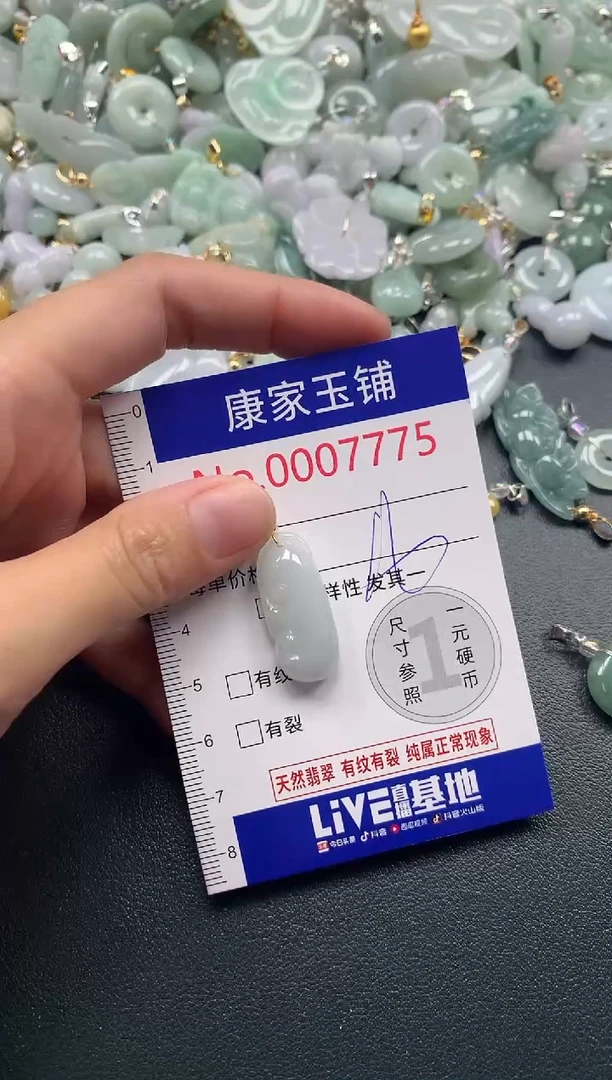 吊坠(不含链)未镶嵌翡翠7775