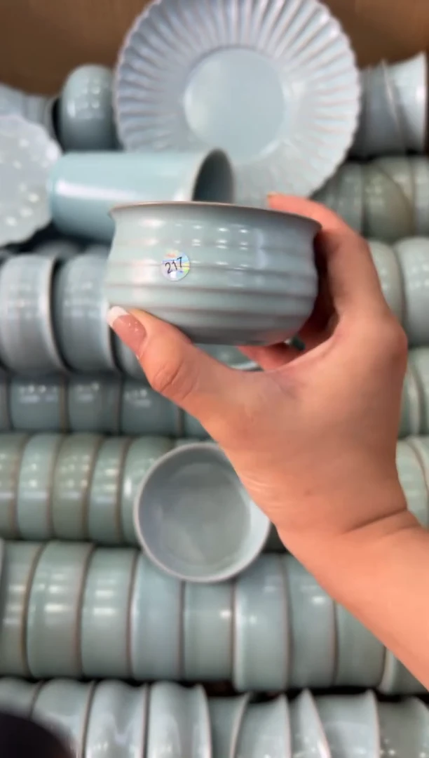 杯仿古宋臻釉炫纹杯大瑕瑕瑕217