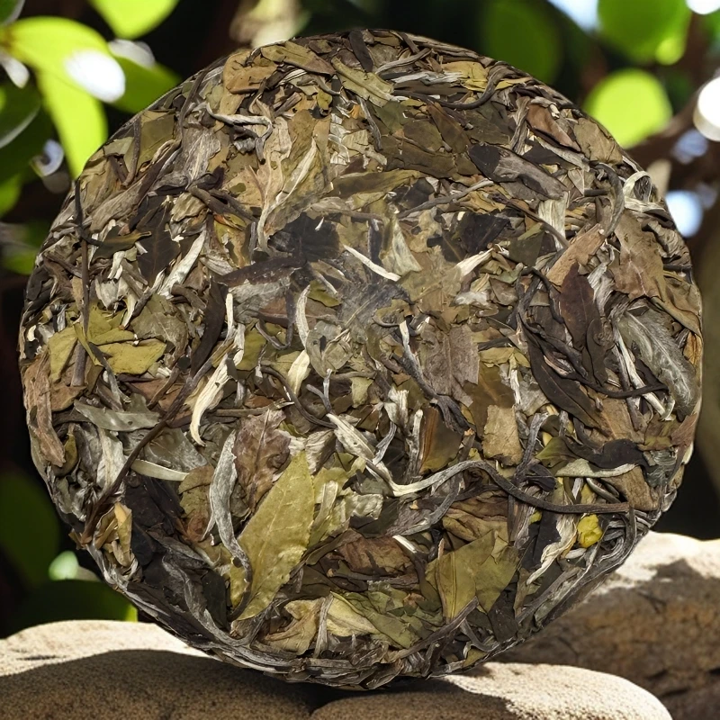 2025年云南普洱茶古树白茶荒野白牡丹高山茶春茶饼茶花蜜香蜜甜滑