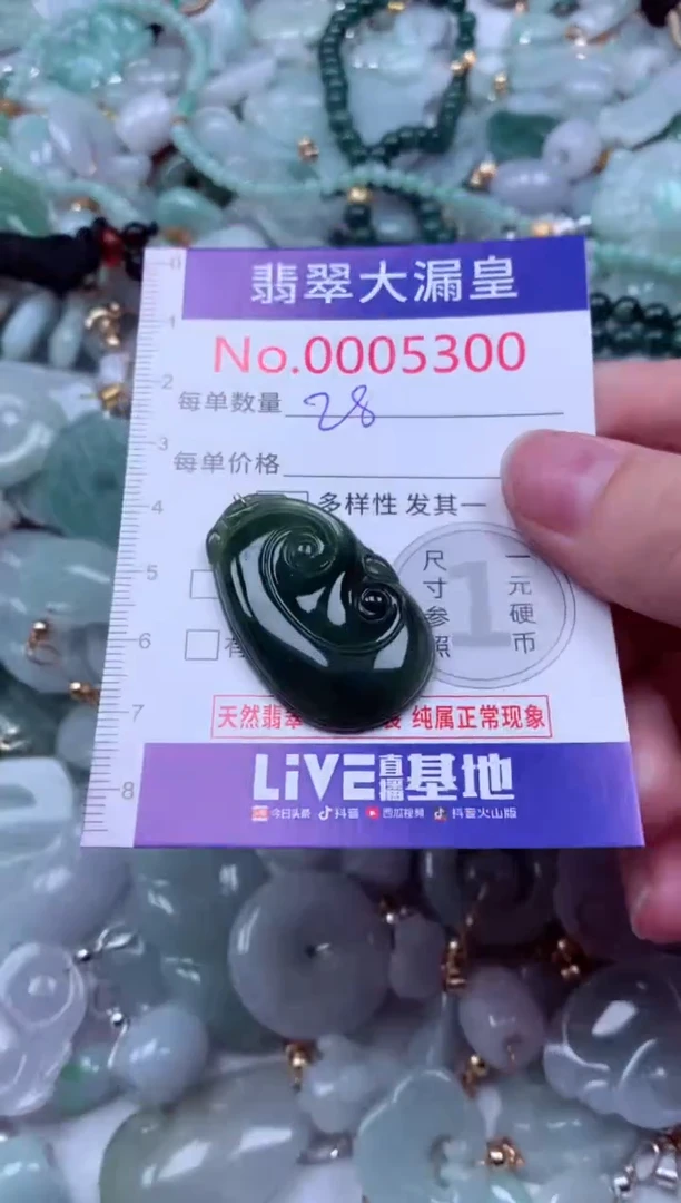 吊坠(不含链)未镶嵌翡翠5300