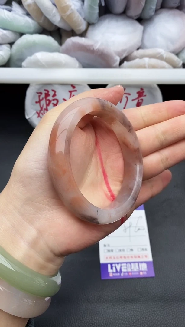 未镶嵌手镯石英质玉瑕疵34+59/60