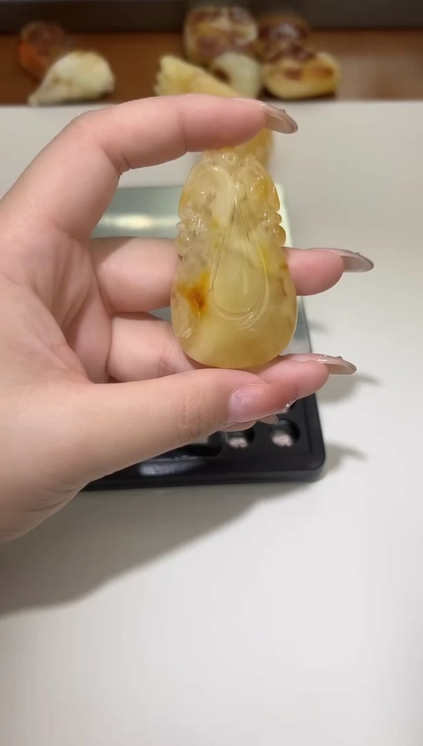 裸石琥珀未镶嵌琥珀蜜蜡吊坠