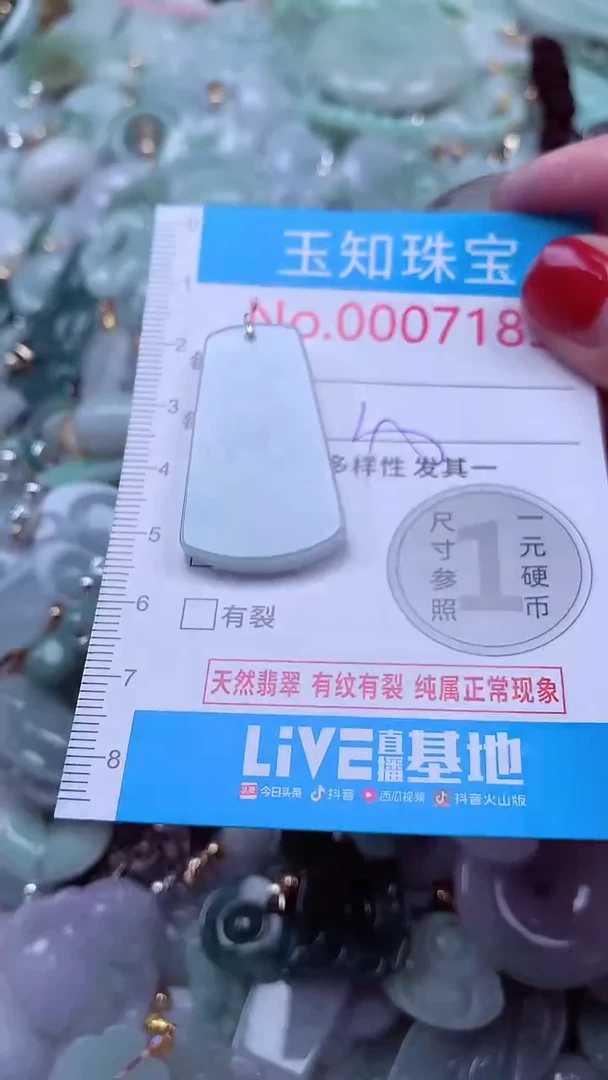 吊坠(不含链)未镶嵌翡翠7183