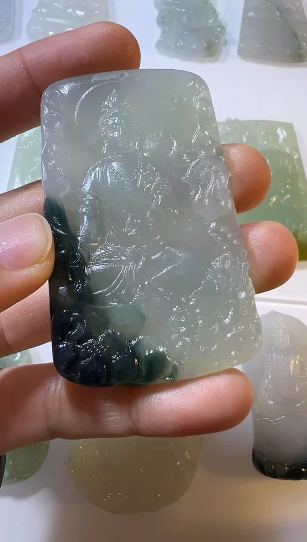 未镶嵌定制翡翠文殊