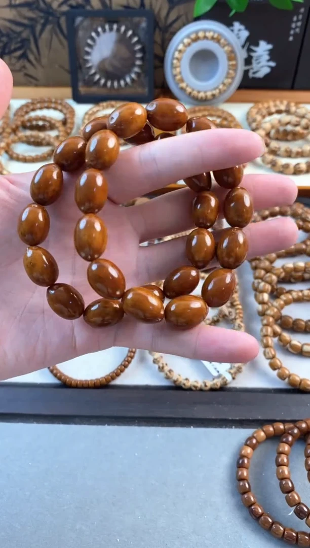 紫金鼠手串1.2枣珠棕红皮S级品相
