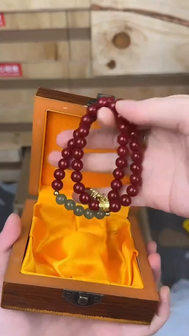 品茗文玩阁如意金锁双圈链接@@SP249
