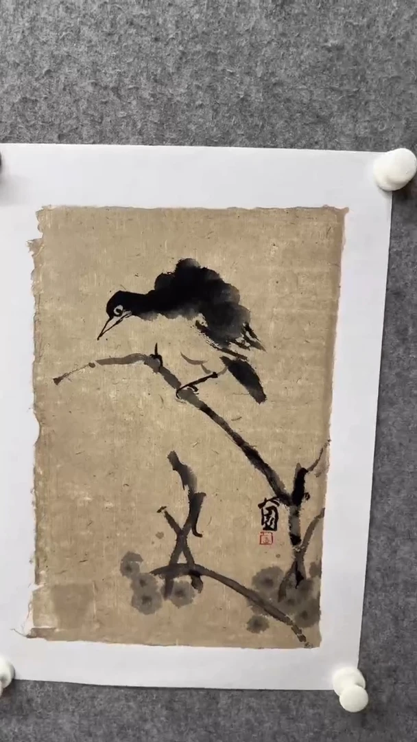 国画写意画花鸟画手绘