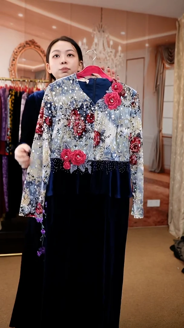 挂脖款好看的连衣裙 43