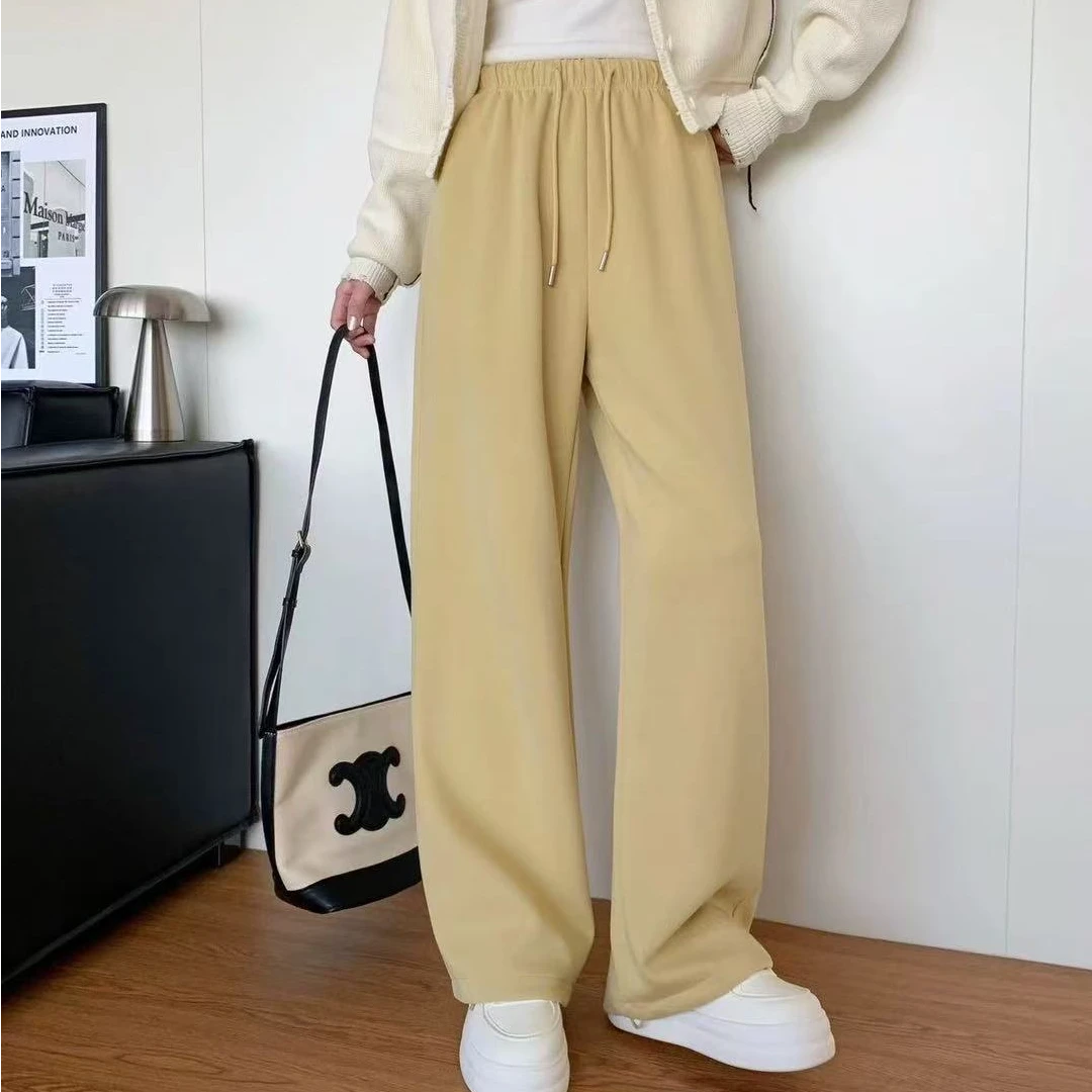 2.20 女士多巴胺王牌纯色松紧腰卫裤2510