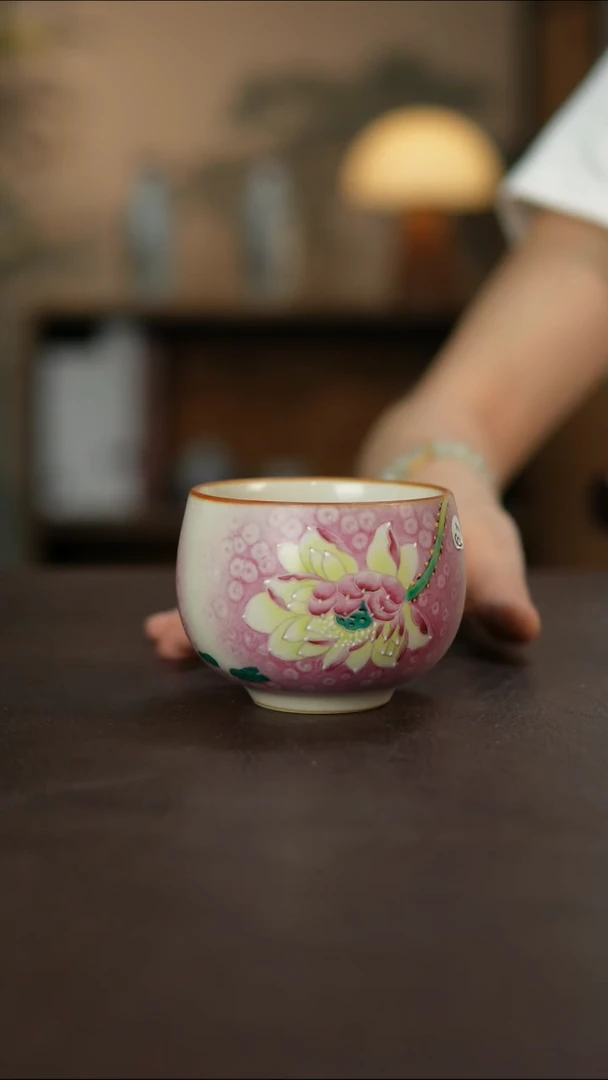 杯景德镇柴烧手作瑕疵